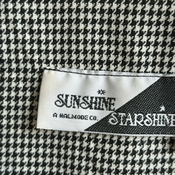 Vintage Sunshine Starshine houndstooth dress, size 10 - Picture 5 of 10
